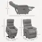 Sillón Relax Reclinable Eléctrico Levanta Personas con Mando a Distancia y Bolsillo Lateral Sillón Elevador Gris Sillón Relax Reclinable Eléctrico Levanta Personas con Mando a Distancia y Bolsillo Lateral Sillón Elevador Gris
