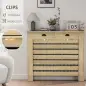 Cubre Radiadores de MDF con Cajón Cubierta para Radiador para Salón Dormitorio Pasillo 111x19x95,5 cm Roble