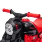 Moto Eléctrica para Niños de +2 Años con Función de Soplar Burbujas Faros Música Velocidad 3 km/h Carga 30 kg Rojo