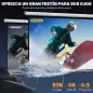 Pantalla Proyector de 84 Pulgadas Formato 4:3 4K Pantalla de Proyección Montaje en Pared o Techo Blanco