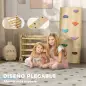 Escalada para Niños de 18-48 Meses 3 en 1 con Rampa para Deslizarse o Escalar 175x70x89 cm Multicolor
