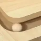 Rascador para Gatos Arañador para Gatos con Bola Colgante Juguete de Pelota de Pista y Poste de Sisal Roble