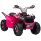 Quad Eléctrico para Niños de 18-36 Meses con Avance y Retroceso Velocidad de 2,5 km/h 70x41,5x48,5 cm Rosa
