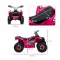 Quad Eléctrico para Niños de 18-36 Meses con Avance y Retroceso Velocidad de 2,5 km/h 70x41,5x48,5 cm Rosa