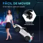 Coche Eléctrico para Niños de +3 Años Mercedes-Benz AMG GTR con Batería 12V Mando a Distancia Faros Bocina Música Blanco