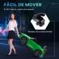 Coche Eléctrico para Niños de +3 Años Mercedes-Benz AMG GTR con Batería 12V Mando a Distancia Faros Bocina Música Verde