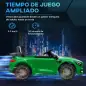 Coche Eléctrico para Niños de +3 Años Mercedes-Benz AMG GTR con Batería 12V Mando a Distancia Faros Bocina Música Verde