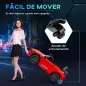 Coche Eléctrico para Niños de +3 Años Mercedes-Benz AMG GTR con Batería 12V Mando a Distancia Faros Bocina Música Rojo