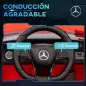 Coche Eléctrico para Niños de +3 Años Mercedes-Benz AMG GTR con Batería 12V Mando a Distancia Faros Bocina Música Rojo