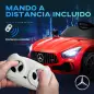 Coche Eléctrico para Niños de +3 Años Mercedes-Benz AMG GTR con Batería 12V Mando a Distancia Faros Bocina Música Rojo