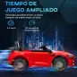 Coche Eléctrico para Niños de +3 Años Mercedes-Benz AMG GTR con Batería 12V Mando a Distancia Faros Bocina Música Rojo