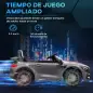 Coche Eléctrico para Niños de +3 Años Mercedes-Benz AMG GTR con Batería 12V Mando a Distancia Faros Bocina Música Plata