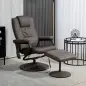 Sillón Relax Reclinable con Reposapiés con 10 Puntos de Masaje con Mando a Distancia para Salón Oficina Marrón