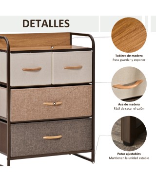 Cómoda de Tela