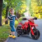 Moto Eléctrica para Niños de +3 Años Moto de Batería para Niños 12V con Ruedas Auxiliar y Bocina Carga 30 kg Rojo