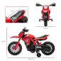 Moto Eléctrica para Niños de +3 Años Moto de Batería para Niños 12V con Ruedas Auxiliar y Bocina Carga 30 kg Rojo
