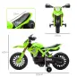 Moto Eléctrica para Niños de +3 Años Moto a Batería para Niños 12V con Ruedas de Auxiliar y Bocina Carga 30 kg Verde