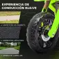 Moto Eléctrica para Niños de +3 Años Moto a Batería para Niños 12V con Ruedas de Auxiliar y Bocina Carga 30 kg Verde