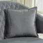 Sofá de 2 Plazas Tapizado en Terciopelo con 2 Almohadas Reposabrazos y Patas de Acero Carga 240 kg 124x69x76 cm Gris
