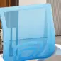 Silla de Escritorio de Malla Giratoria con Altura Ajustable Función de Basculante y Reposabrazos Carga 120 kg Azul Claro