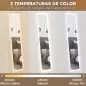 Espejo de Cuerpo Entero con Luz LED 160x40 cm con Iluminación de 3 Colores Táctil Inteligente Función de Memoria Blanco