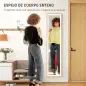 Espejo de Cuerpo Entero con Luz LED 160x40 cm con Iluminación de 3 Colores Táctil Inteligente Función de Memoria Roble