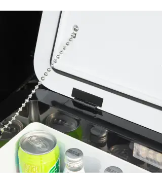 Nevera Portátil Eléctrica 25L 12/24V hasta -20℃ Nevera y Congelador de Compresor para Coche con Luz LED y Asas Plegables Bajo Co