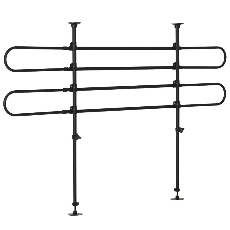 Barrera Protectora de Coche para Perros Reja de Protección Universal de Acero para Maletero Equipaje Automóvil Ajustable en Anch