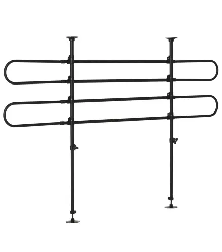 Barrera Protectora de Coche para Perros Reja de Protección Universal de Acero para Maletero Equipaje Automóvil Ajustable en Anch