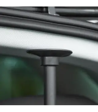 Barrera Protectora de Coche para Perros Reja de Protección Universal de Acero para Maletero Equipaje Automóvil Ajustable en Anch