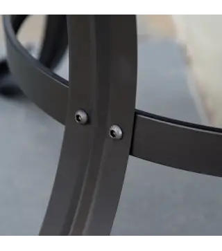 Brasero Exterior para Jardín Pozo de Fuego de Acero con Protector de Chispas y Atizador para Hogueras Ø55x50 cm Negro