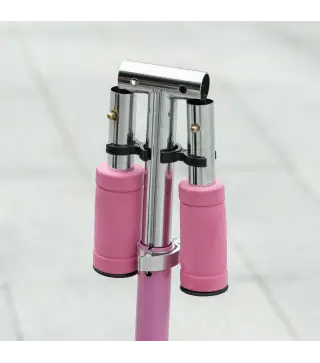 Patinete Infantil Plegable con Luces Música Altura Ajustable Ruedas Brillantes Pedal LED Carga 50kg 67x32x65-78cm Rosa