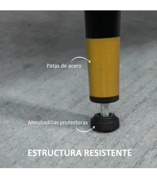 Sillón de Salón Moderno Tapizado en Lino con Reposabrazos Asiento Acolchado y Patas de Acero 76x68x80 cm Crema