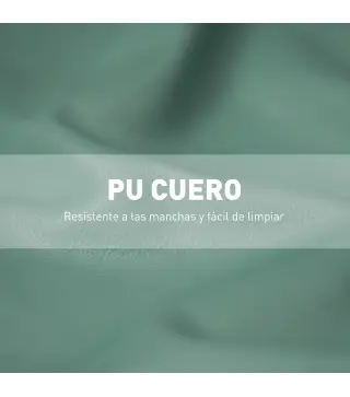 Sillón de Salón Tapizado en PU con Reposabrazos y Marco de Madera de Caucho para Dormitorio Carga 120 kg Verde