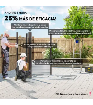 Cobertizo Metálico para Jardín 213x120x166/194 cm con Base Refuerzo Puertas Correderas y Ventilaciones Roble