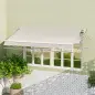 Techo de Repuesto para Toldo 2,8x2,5 m con Protección UV 50+ Impermeable para Patio Terraza Jardín Crema