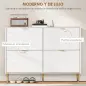 Zapatero Estrecho con 4 Puertas Acanaladas con Estantes Ajustables para 20 Pares de Zapatos 105x24x91,5 cm Blanco Zapatero Estrecho con 4 Puertas Acanaladas con Estantes Ajustables para 20 Pares de Zapatos 105x24x91,5 cm Blanco