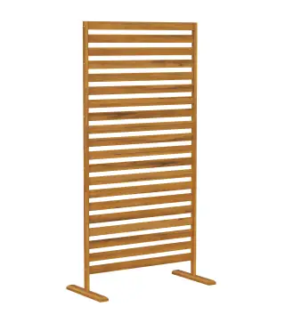 Biombo de Madera 170x80 cm Biombo Separador de Ambientes Enrejado para Exterior Jardín Patio Terraza Marrón