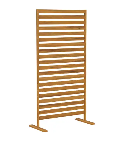 Biombo de Madera 170x80 cm Biombo Separador de Ambientes Enrejado para Exterior Jardín Patio Terraza Marrón