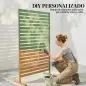 Biombo de Madera 170x80 cm Biombo Separador de Ambientes Enrejado para Exterior Jardín Patio Terraza Marrón