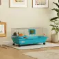 Jaula para Animales Pequeños con Ruedas Botella Comedero Dispensador de Heno para Conejos y Cobayas 89x44x43 cm Azul Jaula para Animales Pequeños con Ruedas Botella Comedero Dispensador de Heno para Conejos y Cobayas 89x44x43 cm Azul