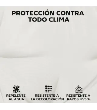 Juego de Cojines para Sillas de Comedor 46x42x7 cm 6 Piezas con Funda Lavable y Lazos, Impermeable y Anti-UV Crema