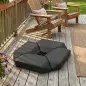 Base para Sombrilla de 4 Piezas, para Cantilever Soporte para Parasol de HDPE Rellenable con Agua 77 kg o Arena 100 kg