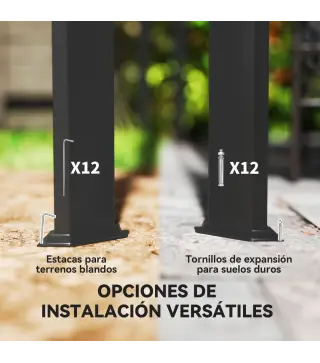 Pérgola de Jardín de Aluminio 3x3 m con Techo Retráctil Lateral Enrollable UPF30+ Cenador de Jardín para Exterior Gris