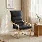 Sillón de Salón Moderno con Respaldo Alto Acolchado Patas de Madera y Tapizado en Terciopelo 67x83x105 cm Negro Sillón de Salón Moderno con Respaldo Alto Acolchado Patas de Madera y Tapizado en Terciopelo 67x83x105 cm Negro