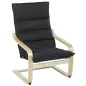 Sillón de Salón Moderno con Respaldo Alto Acolchado Patas de Madera y Tapizado en Terciopelo 67x83x105 cm Negro Sillón de Salón Moderno con Respaldo Alto Acolchado Patas de Madera y Tapizado en Terciopelo 67x83x105 cm Negro