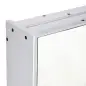 Armario de Baño con Espejo Luces LED Estantes Ajustables y USB Estilo Moderno 90x15x75 cm Blanco