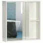 Armario con Espejo para Baño con Estantes Mueble para Baño Estilo Moderno 63x15x65 cm Blanco