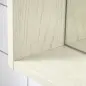 Armario con Espejo para Baño con Estantes Mueble para Baño Estilo Moderno 63x15x65 cm Blanco