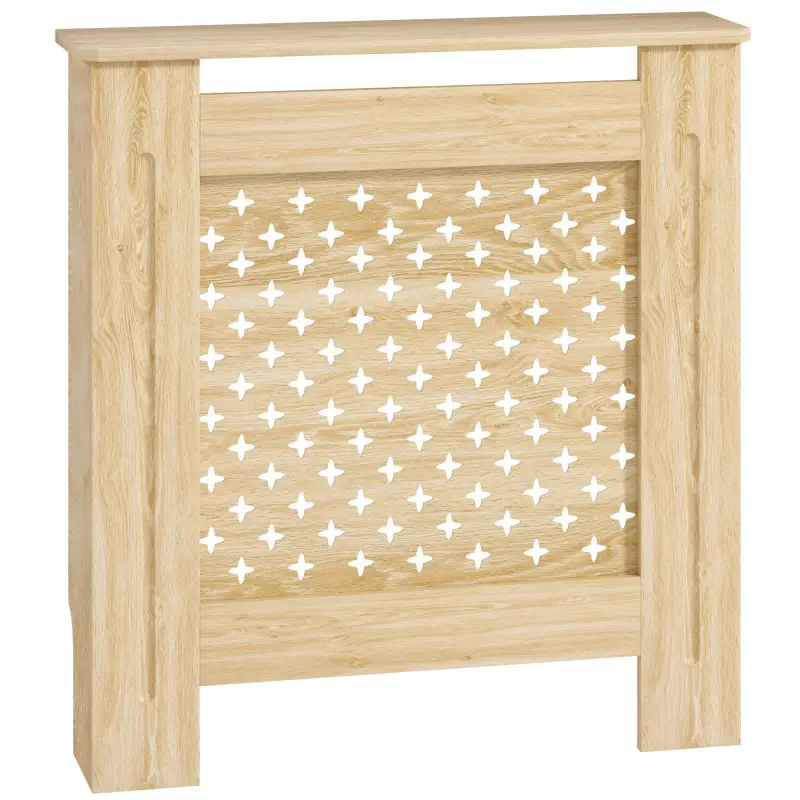 Cubreradiador de MDF Cubierta para Radiador para Salón Dormitorio Pasillo 78x19x82 cm Roble